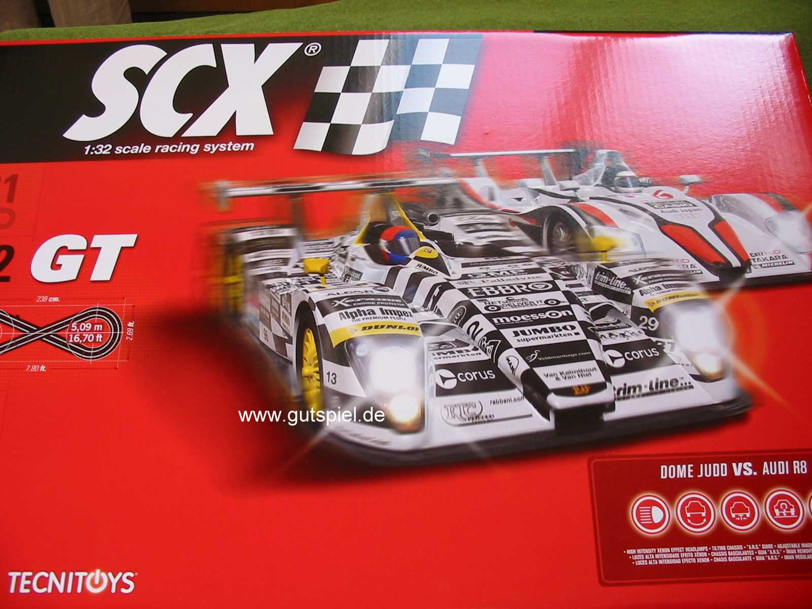 SCX GT Le Mans Starpackung Audi R8 vs Dome Judd